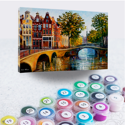 THE GATEWAY TO AMSTERDAM - Afremov - Paint By Numbers Kit