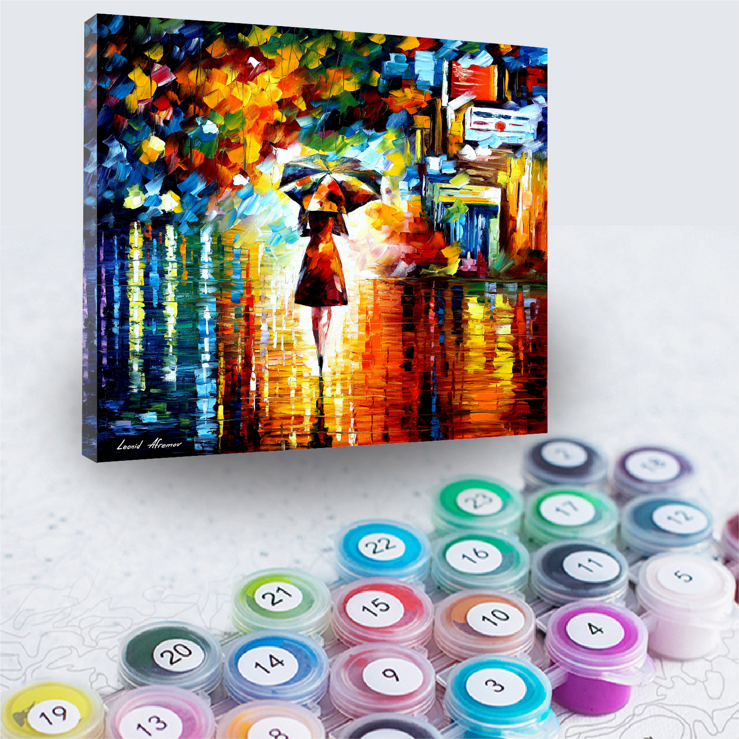 Rain Princess - Afremov -  Paint By Numbers Kit