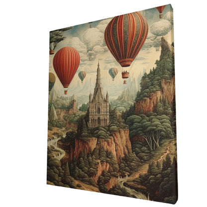 Aerial Tapestry Hot Air Balloon Dreams Wall Art