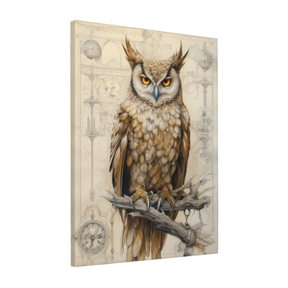 Durer's Owl Vintage Sketch on Parchment Wall Art