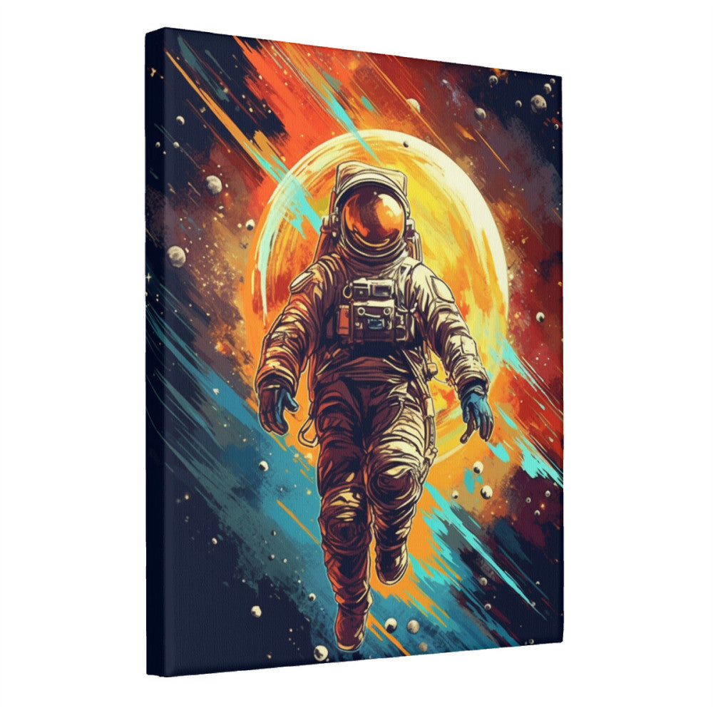 Cosmic Quest Retro Space Expedition Wall Art