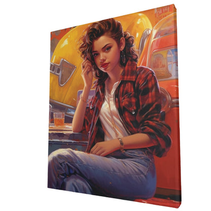 Soda Shop Nostalgia Teenage Letterman Vibes Wall Art