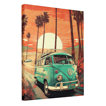 Surfside Reverie Woodies and Towering Waves Wall Art