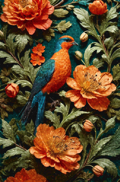 Art Deco Botanical Birds - Diamond Painting Kit - Artslo.com