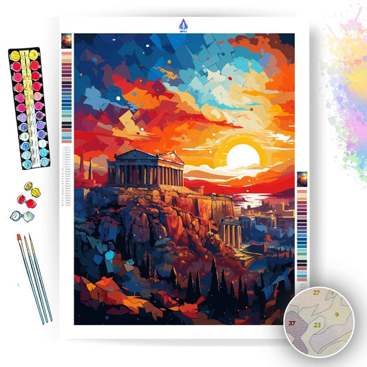 Athens Acropolis - Paint by Numbers - Artslo.com