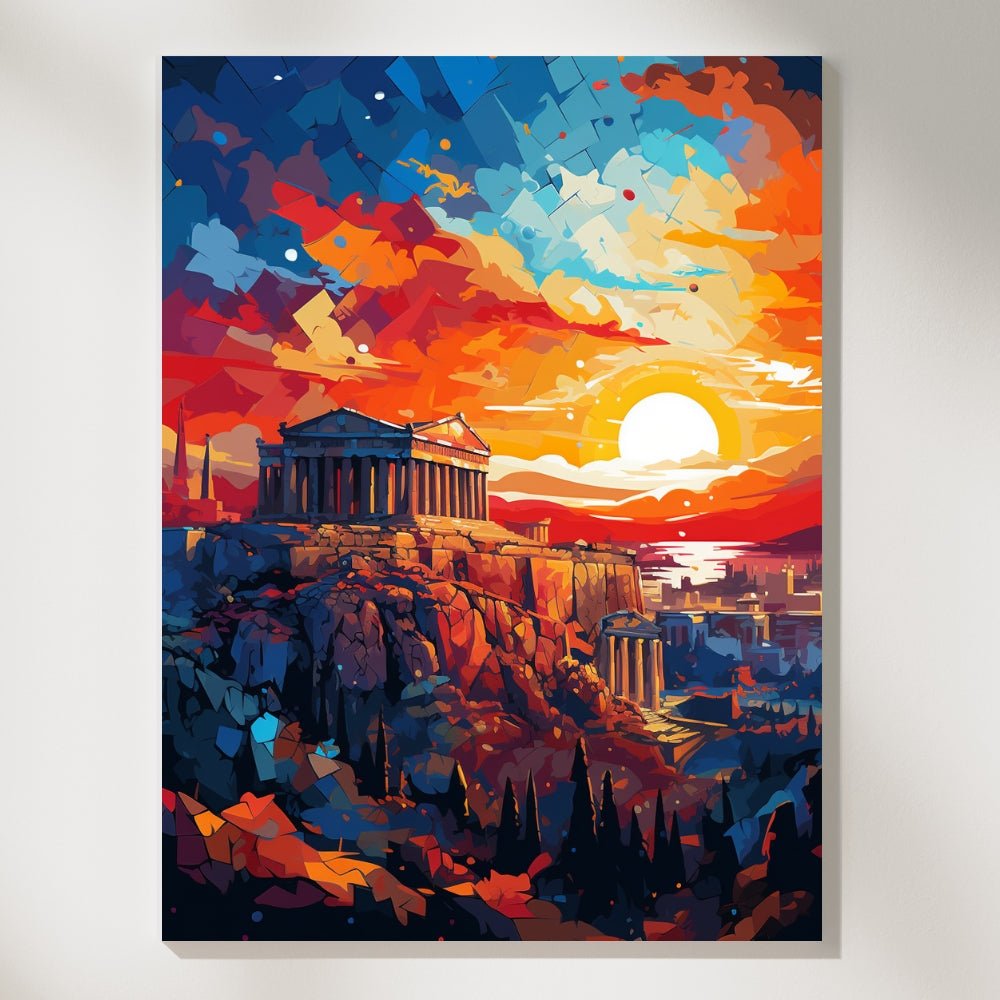 Athens Acropolis - Paint by Numbers - Artslo.com
