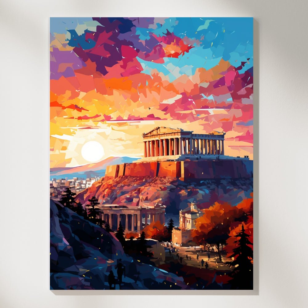 Athens Parthenon - Paint by Numbers - Artslo.com