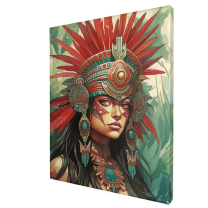 Aztec Woman - Paint by Numbers - Artslo.com