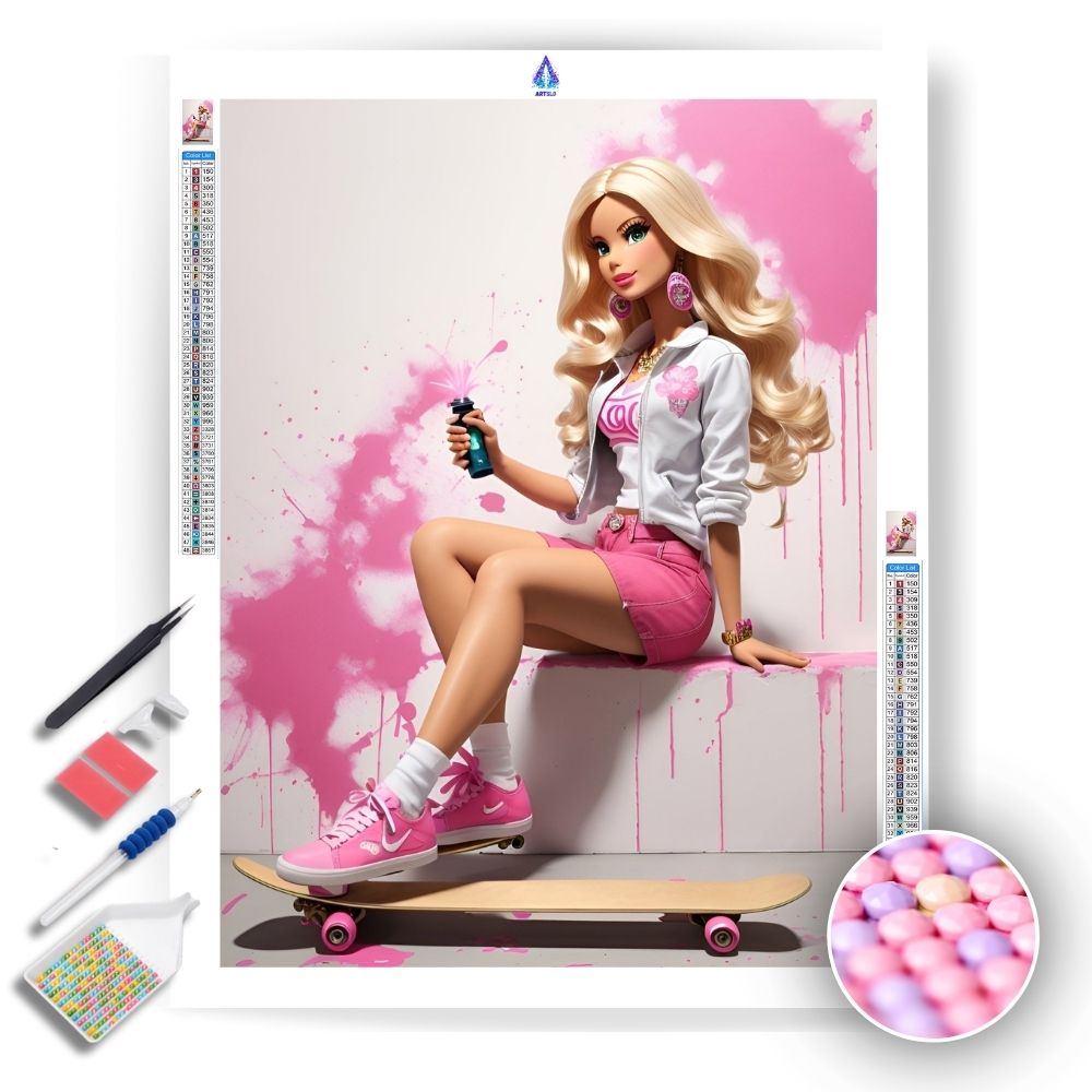 Barbie's Street Art - Diamond Painting Kit - Artslo.com