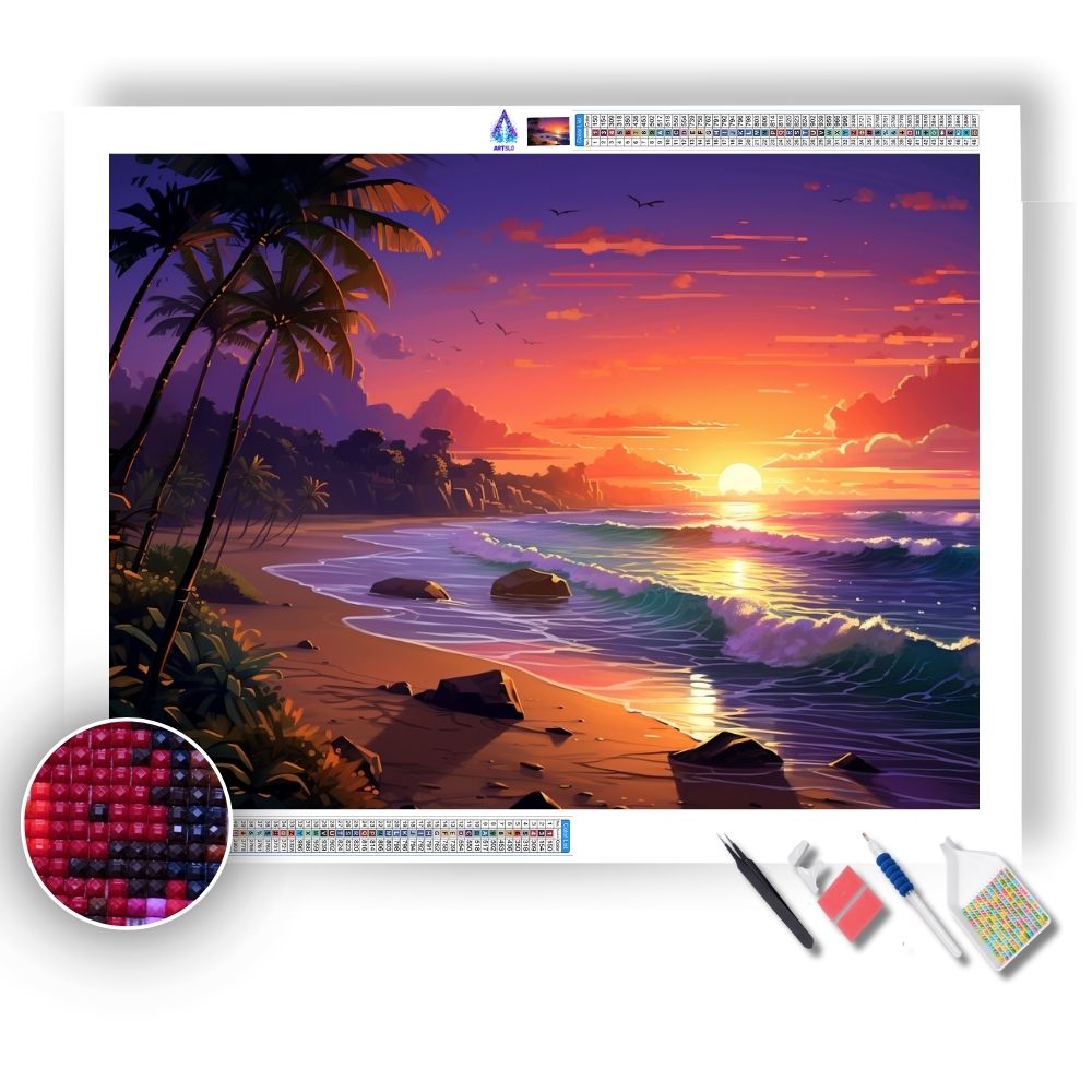 Beach Landscape - Diamond Painting Kit - Artslo.com