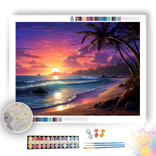 Beach Landscape - Paint by Numbers - Artslo.com
