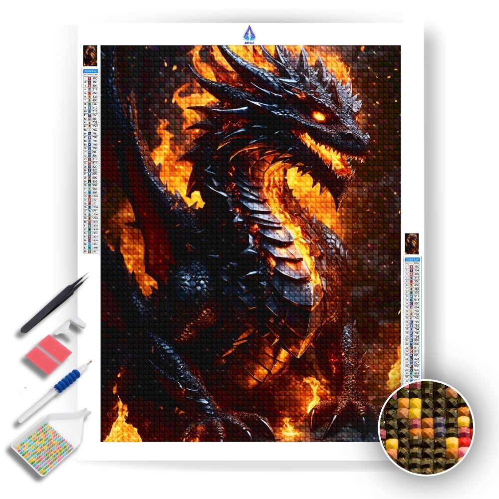 Born of Dragons - Diamond Painting Kit - Artslo.com
