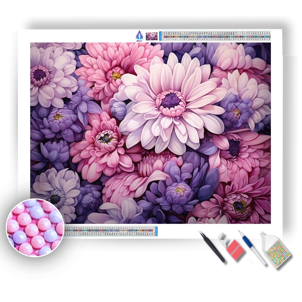 Bouquet of Gerbera Flowers - Diamond Painting Kit - Artslo.com