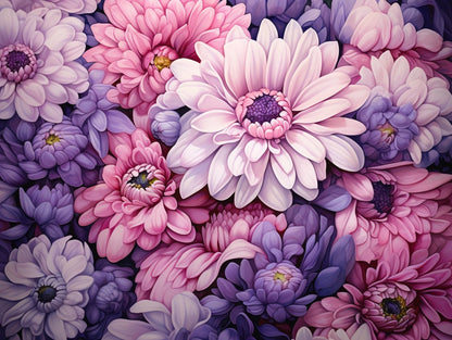 Bouquet of Gerbera Flowers - Diamond Painting Kit - Artslo.com