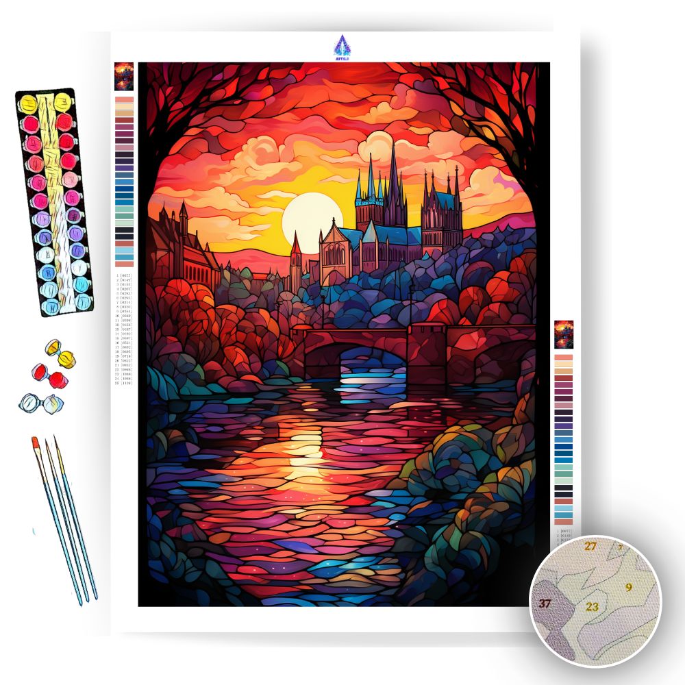 Charles Bridge - Paint by Numbers - Artslo.com