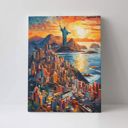 Christ the Redeemer statue - Paint by Numbers - Artslo.com