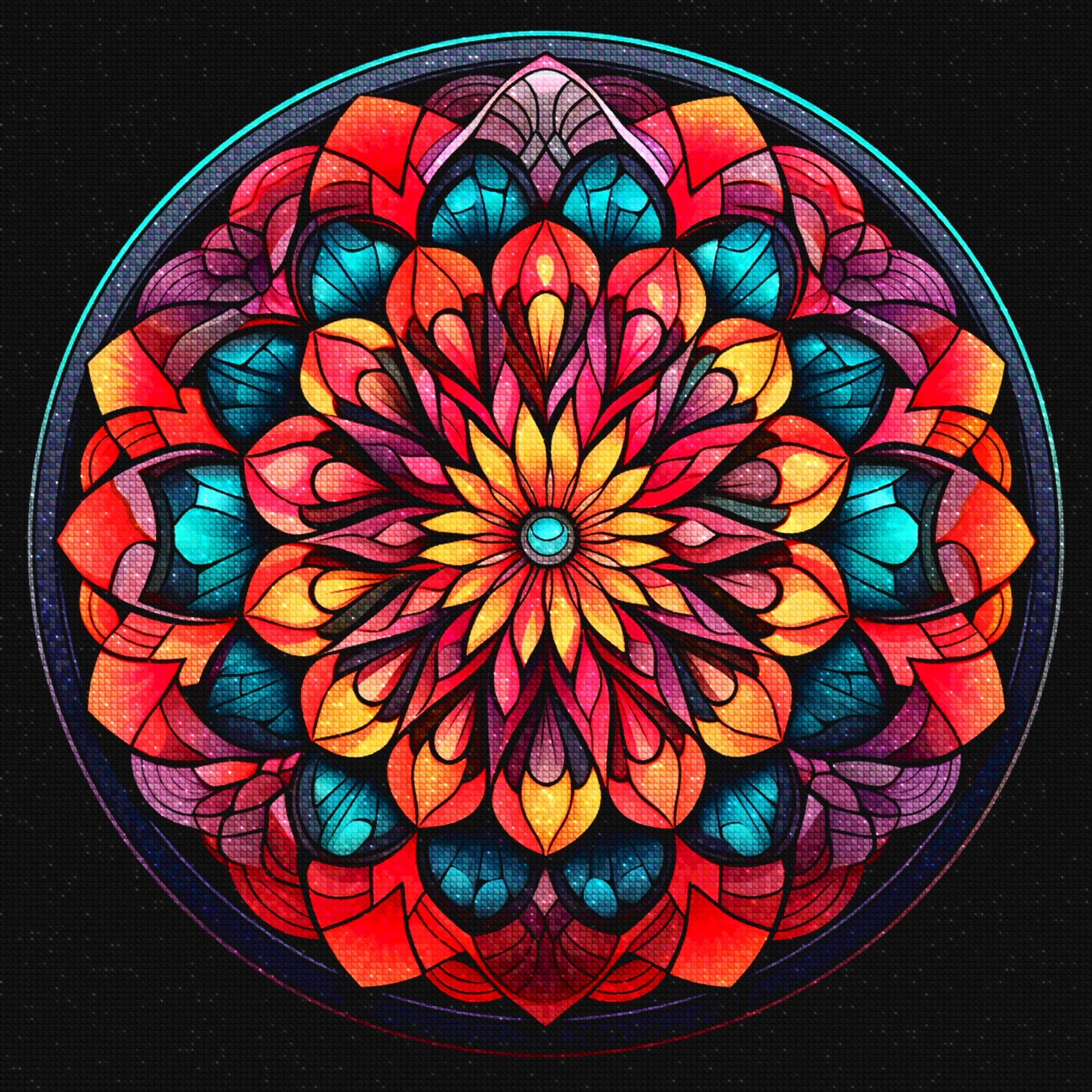 Colorful Mandala - Diamond Painting Kit - Artslo.com