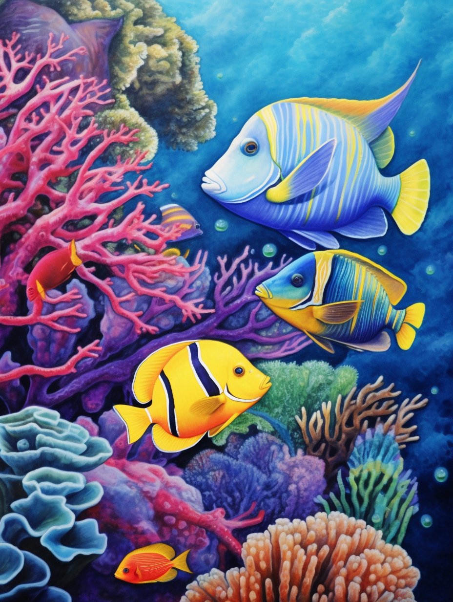 Coral Kingdom- Paint by Numbers - Artslo.com