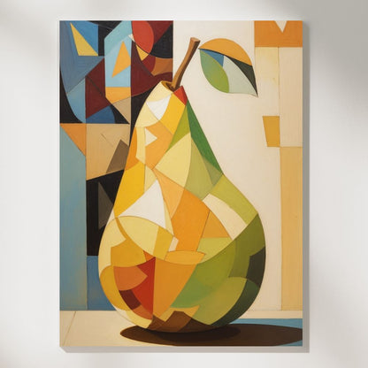 Cubist Pear - Paint by Numbers - Artslo.com