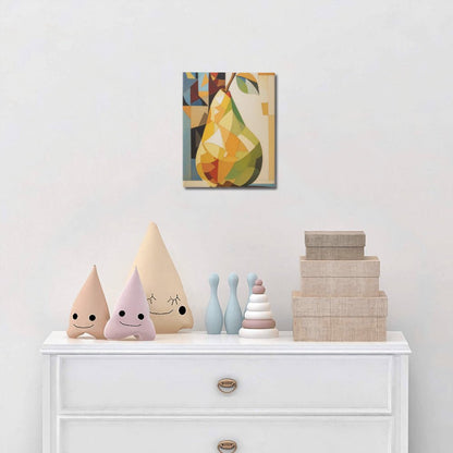 Cubist Pear - Paint by Numbers - Artslo.com