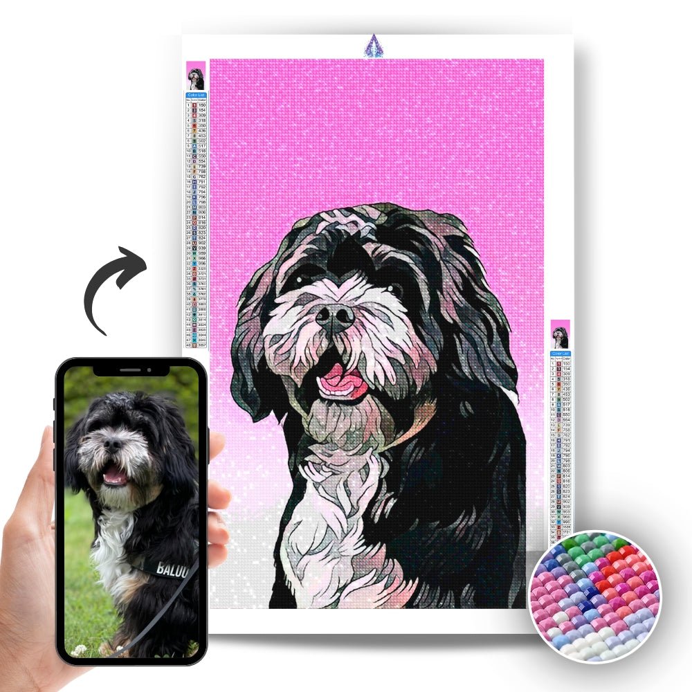 Custom Diamond Painting - Your Pet Portrait masterpiece - Artslo.com