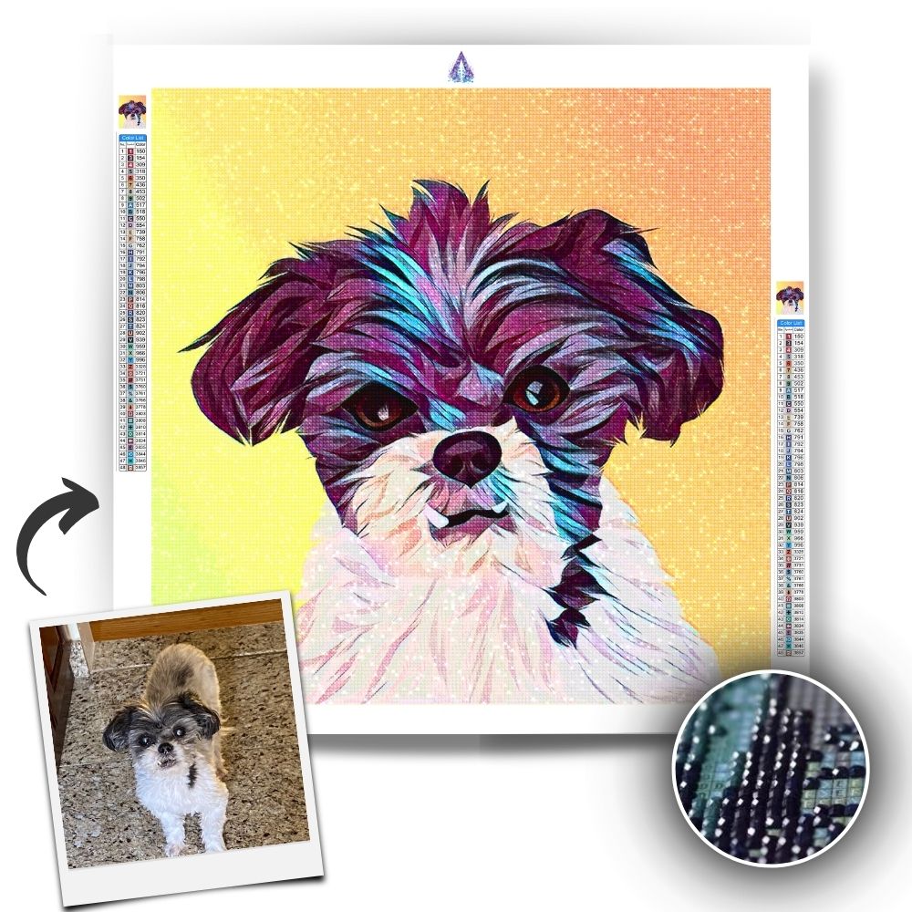 Custom Diamond Painting - Your Pet Portrait masterpiece - Artslo.com