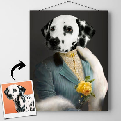 Custom Royal Pet Portrait - Framed Printed Wall Art Canvas - Artslo.com