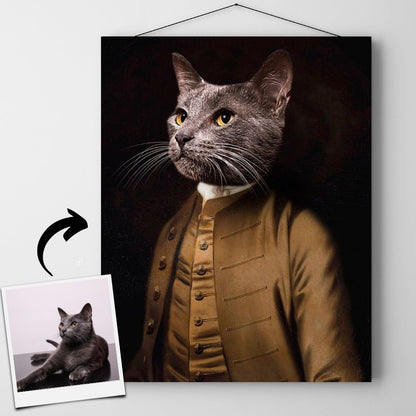 Custom Royal Pet Portrait - Framed Printed Wall Art Canvas - Artslo.com