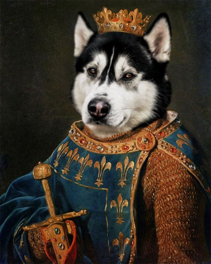 Custom Royal Pet Portraits - Framed Printed Wall Art Canvas - Artslo.com