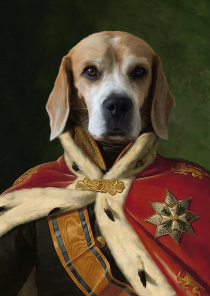 Custom Royal Pet Portraits - Framed Printed Wall Art Canvas - Artslo.com