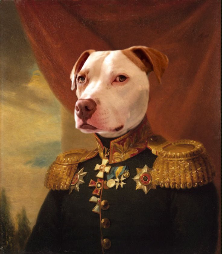 Custom Royal Pet Portraits - Framed Printed Wall Art Canvas - Artslo.com