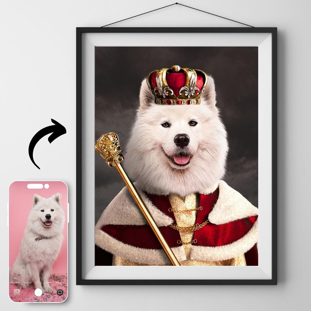 Custom Royal Pet Portraits - Framed Printed Wall Art Canvas - Artslo.com