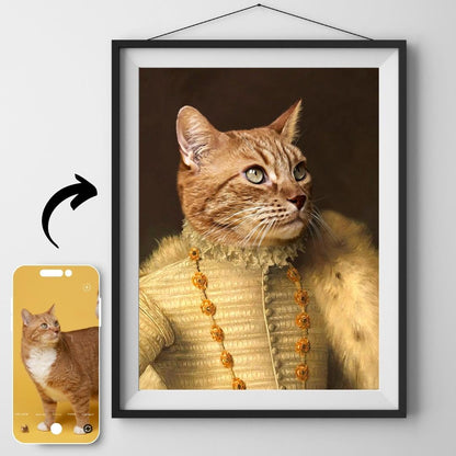 Custom Royal Pet Portraits - Framed Printed Wall Art Canvas - Artslo.com