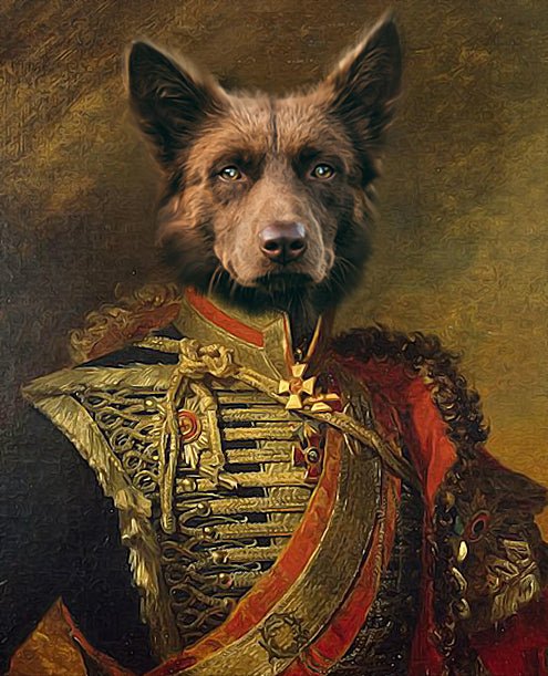 Custom Royal Pet Portraits - Framed Printed Wall Art Canvas - Artslo.com