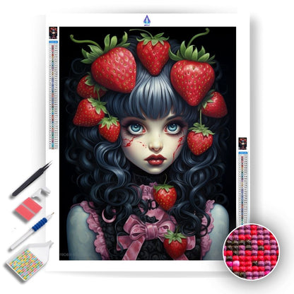 Cybergoth Love and Strawberry - Diamond Painting Kit - Artslo.com