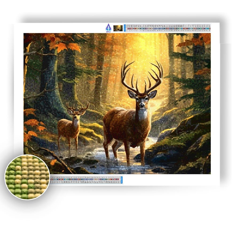 Deers - Diamond Painting Kit - Artslo.com