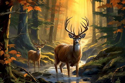 Deers - Diamond Painting Kit - Artslo.com