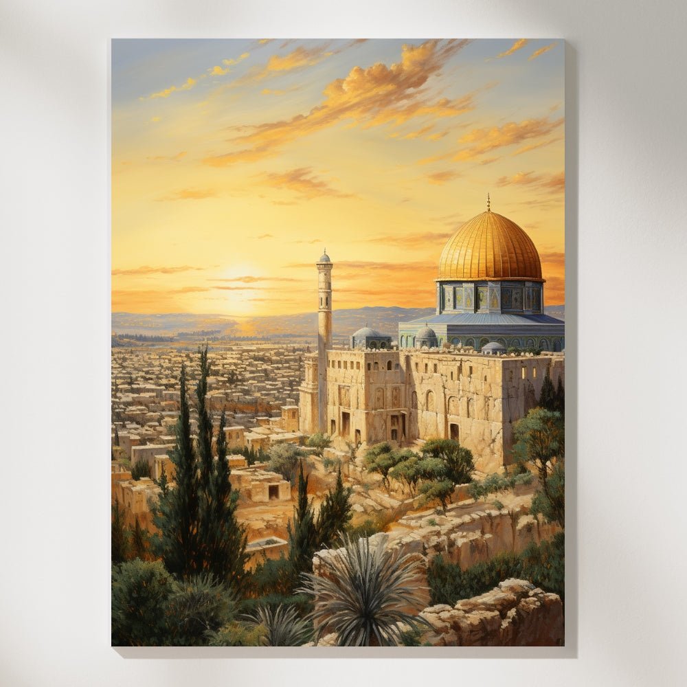 Dome of the Rock Jerusalem - Paint by Numbers - Artslo.com