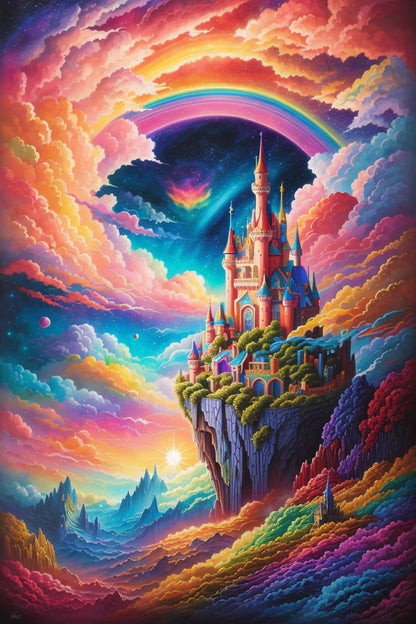 Dreamlike Fantasy World - Paint by Numbers - Artslo.com