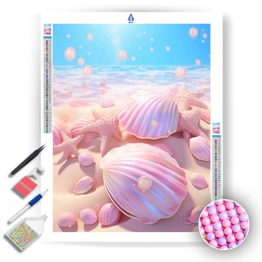 Dreamy Shells - Diamond Painting Kit - Artslo.com