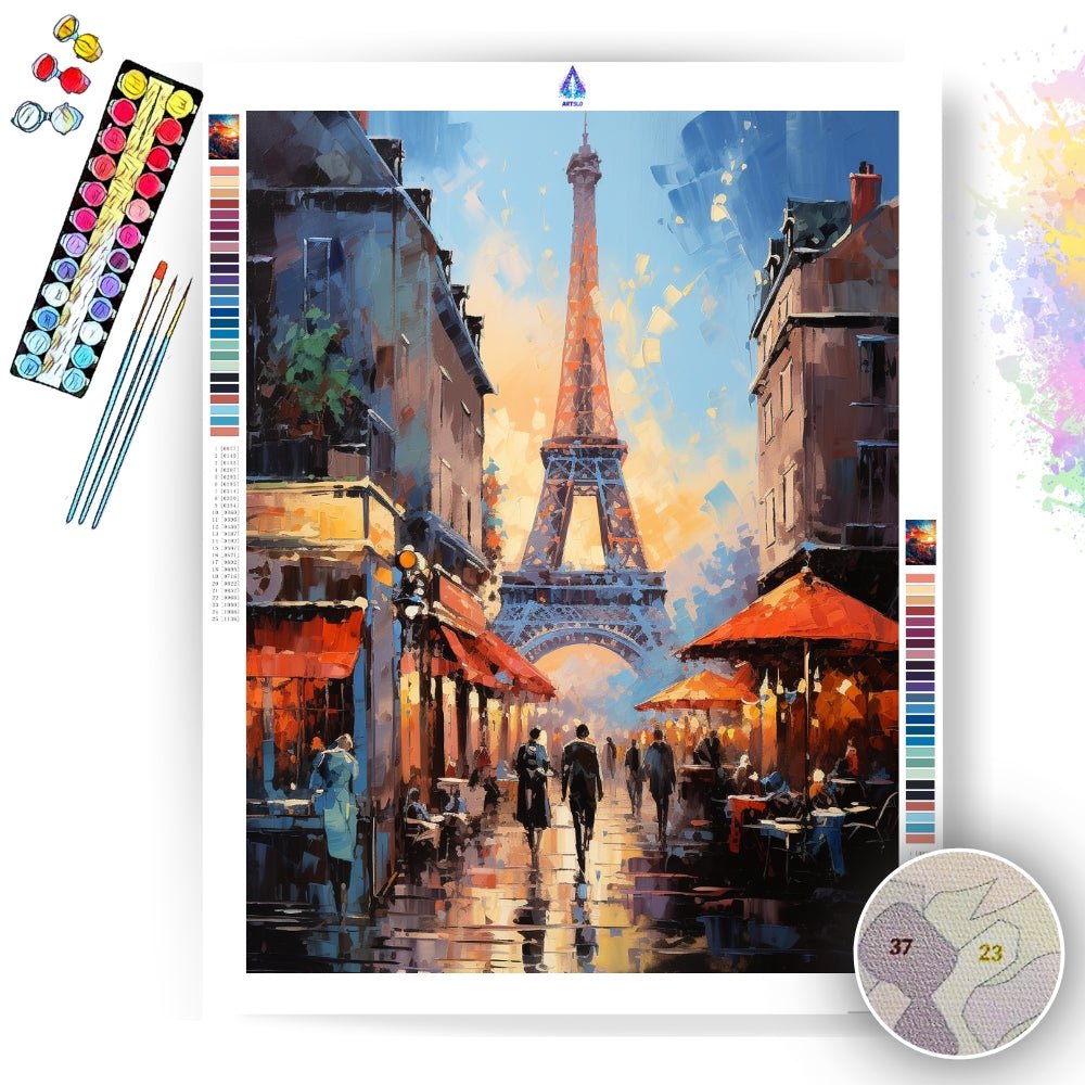 Eiffel Tower - Paint by Numbers - Artslo.com