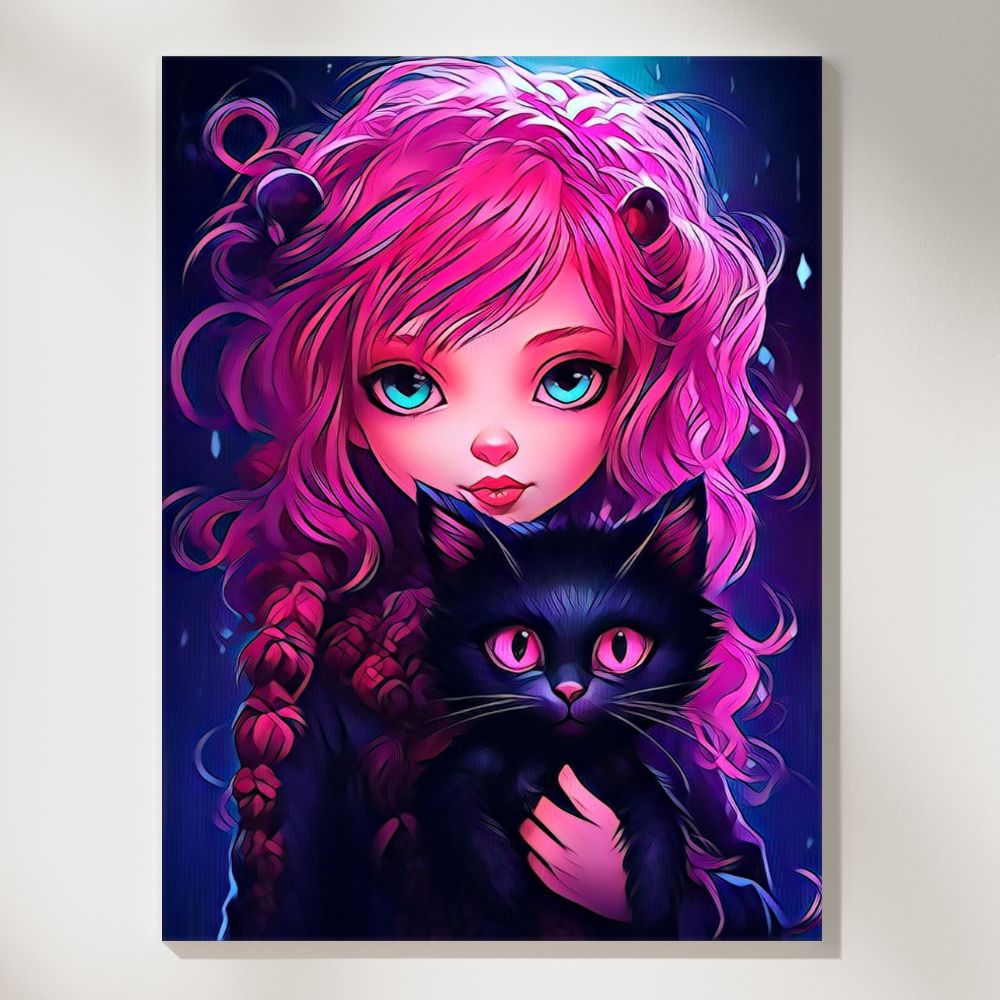 Enchanted Gothic Pop Surrealism- Paint by Numbers - Artslo.com