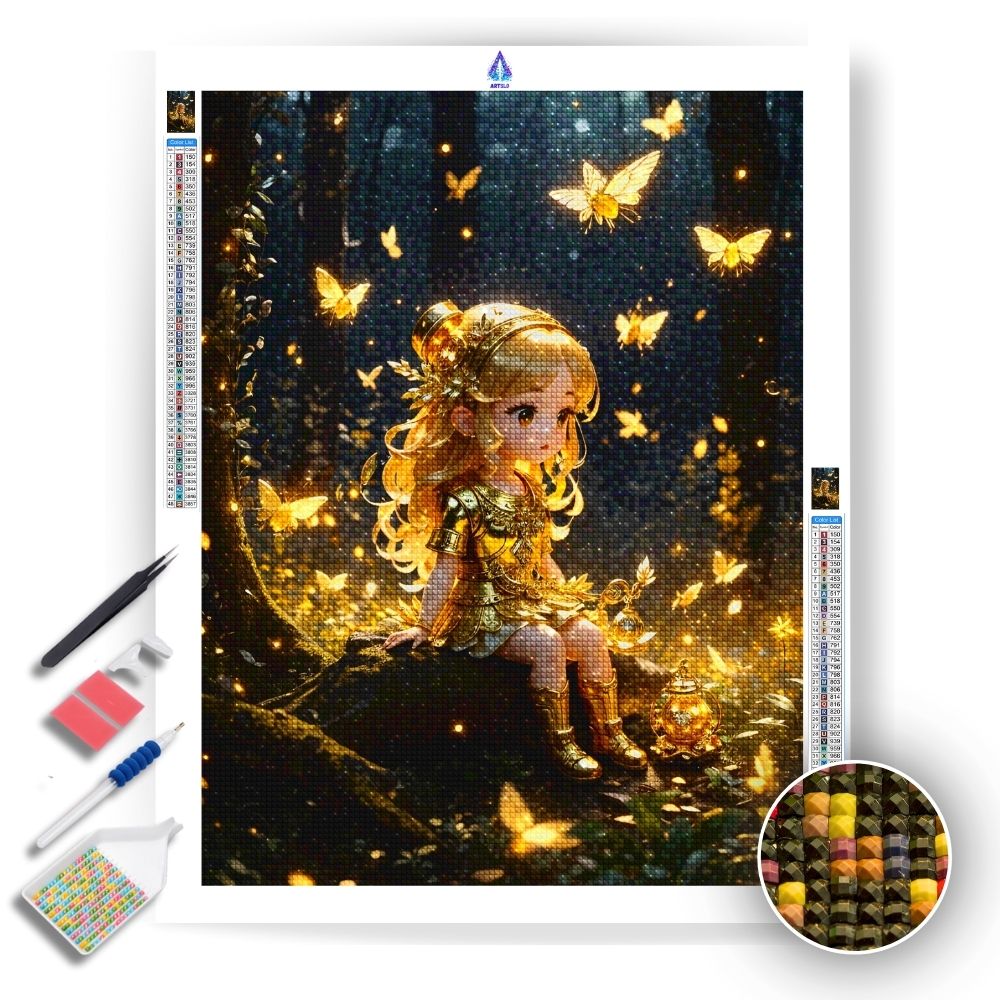 Golden Forest Dreams - Diamond Painting Kit - Artslo.com