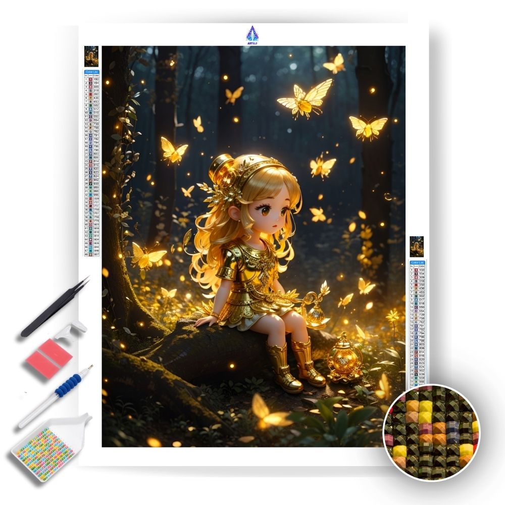 Golden Forest Dreams - Diamond Painting Kit - Artslo.com