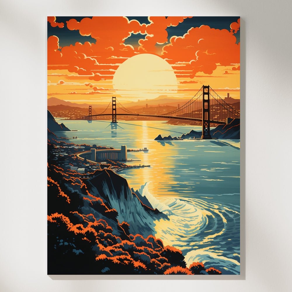 Golden Gate Bridge - Paint by Numbers - Artslo.com