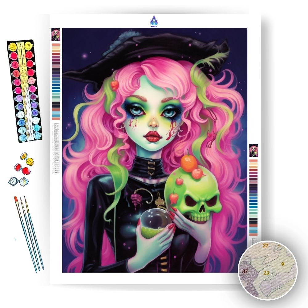 Gothic Pop Culture Girls - Paint by Numbers - Artslo.com