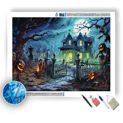 Halloween House - Diamond Painting Kit - Artslo.com