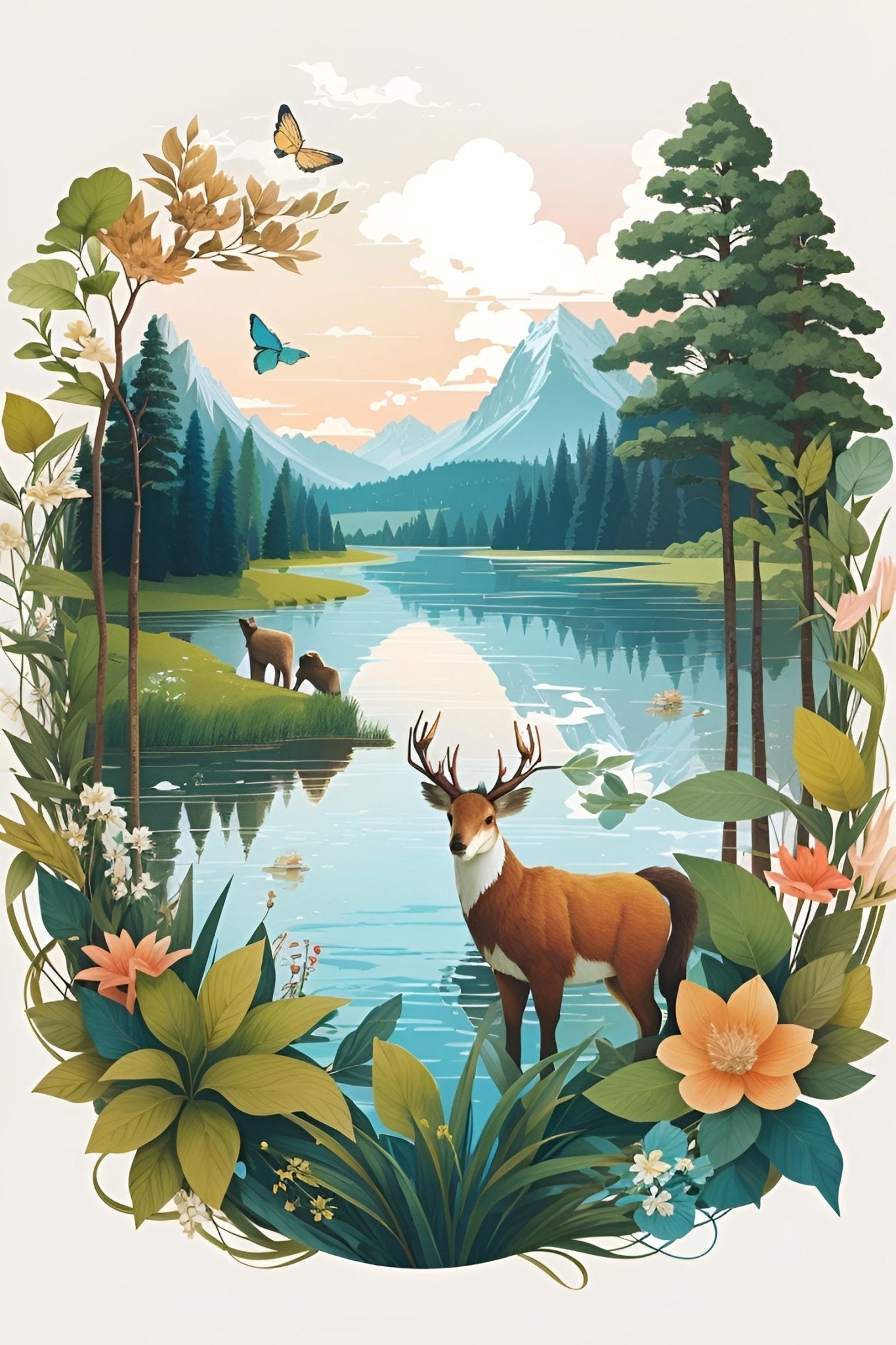 Harmony of Nature - Paint by Numbers - Artslo.com