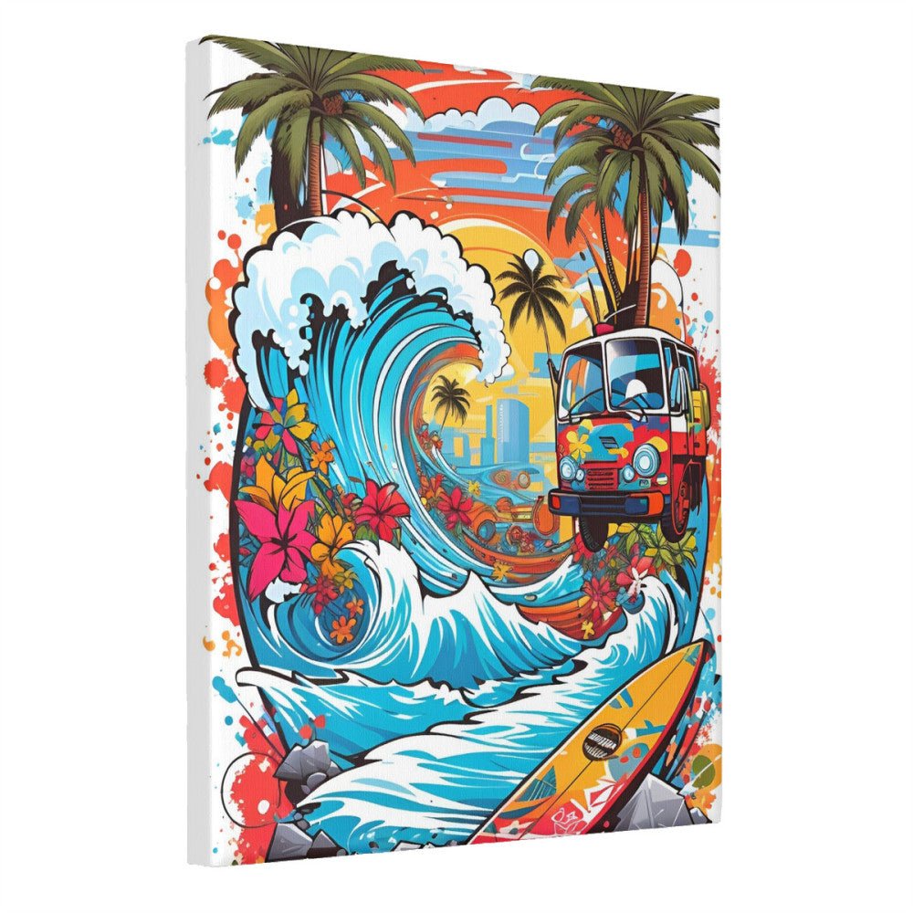 Hawaii Surf Graffiti - Paint by Numbers - Artslo.com