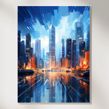 Hong Kong's skyline - Paint by Numbers - Artslo.com